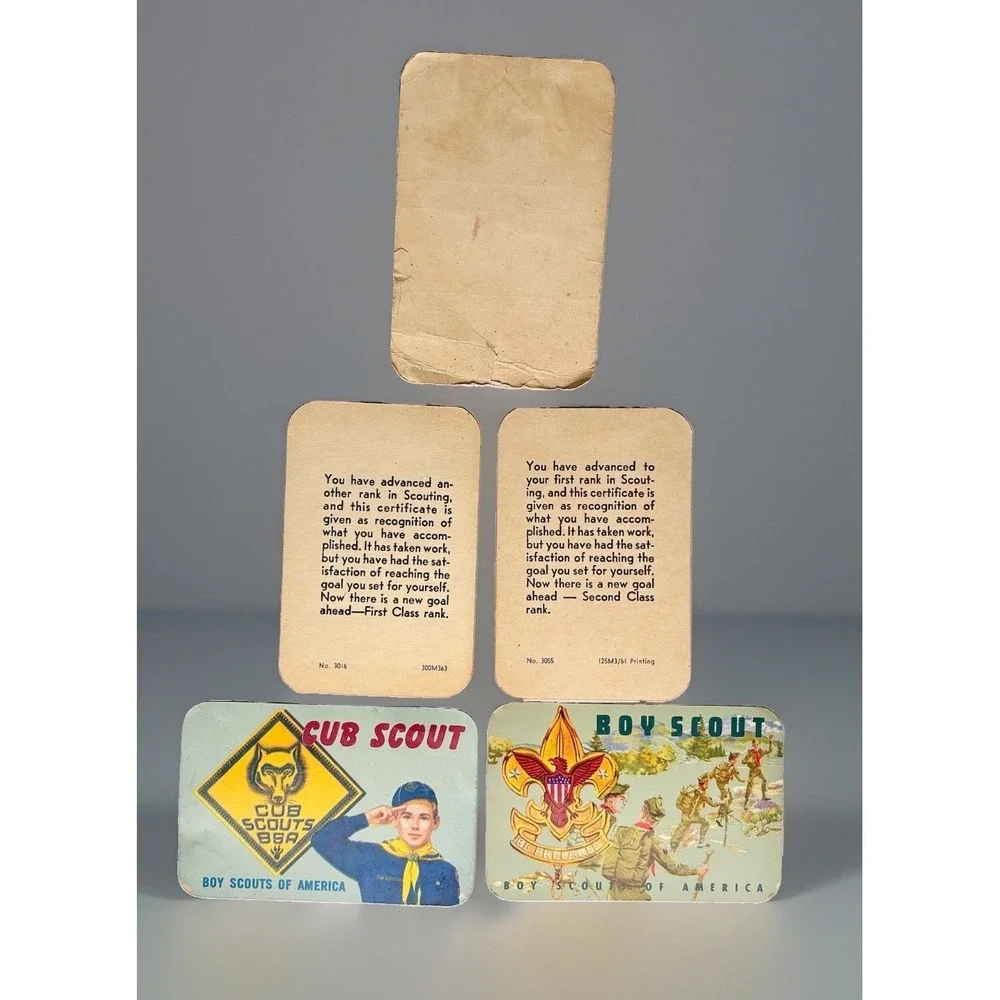 Vintage 1963-1965 Boy Scouts BSA Wallet Card Lot Catalina Council Tucson AZ